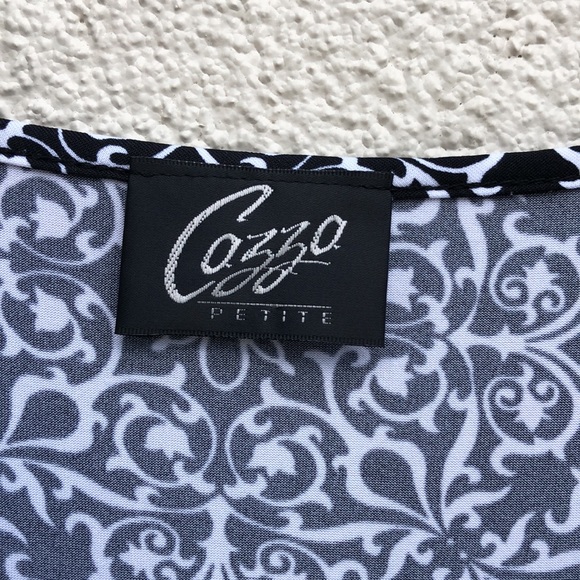 Like new! CAZZA Petite Faux Wrap Short Sleeve Dress - Picture 3 of 6